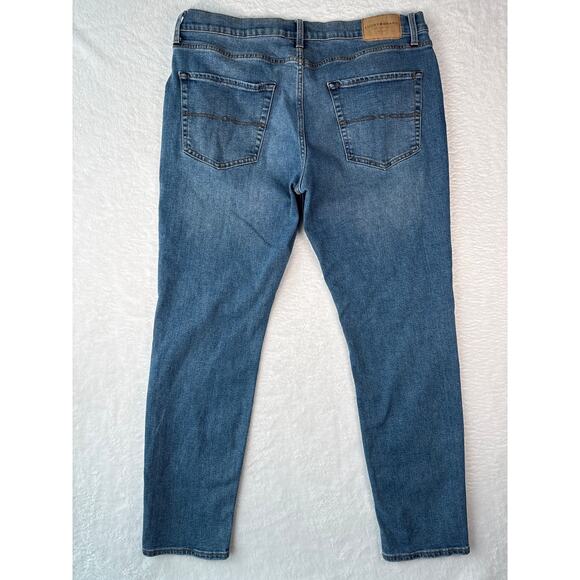 Lucky Brand Jeans 411 Athletic Taper Men 36x32 Medium Wash Blue Denim - Picture 9 of 10